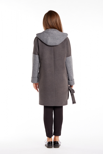 Пальто женское демисезонное 20507  (серый)