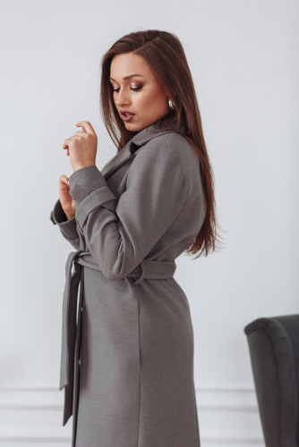 Пальто женское демисезонное 22530  (серый)