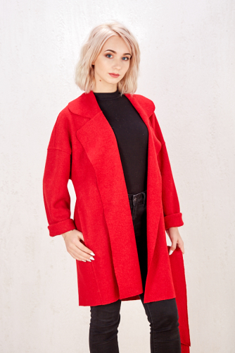 Пальто 19109 (красный)