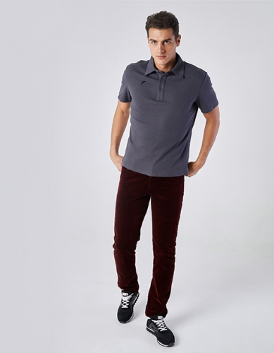 m13203fs-gg182 Рубашка поло мужская (серый)