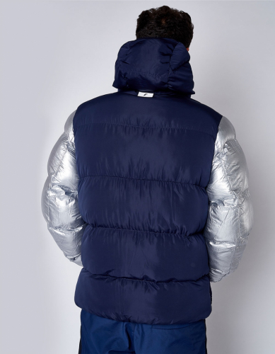 m08202fs-nd182 Куртка утепленная мужская (синий/серебро)