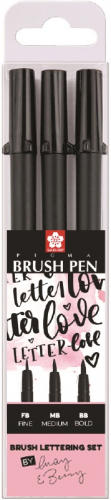 Набор капиллярных ручек Pigma Brush Pen 3 штуки