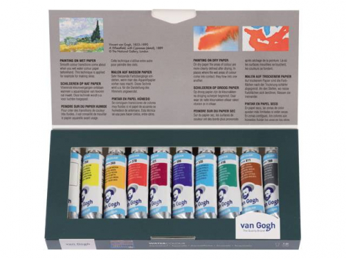 Набор акварельных красок Van Gogh National Gallery Базовый тубы 10 туб по 10мл в картонной упаковке