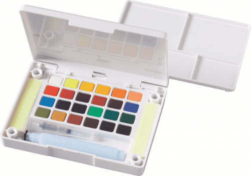 Набор акварельных красок Koi 24 цвета в пластиковой упаковке