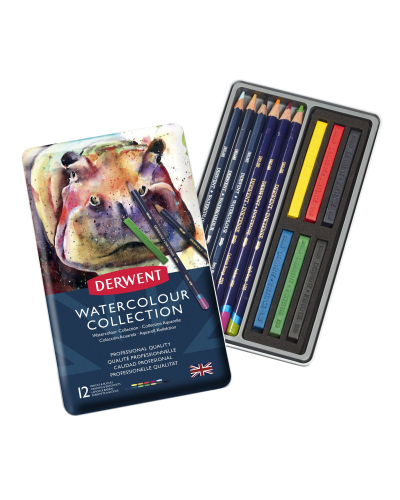 Набор карандашей Watercolour Collection 12 предметов в металлической упаковке