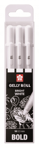 Набор белых гелевых ручек Gelly Roll 3 штуки (0.5мм) в блистере