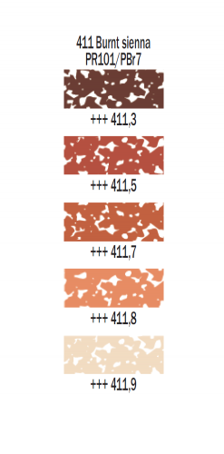 Набор сухой мягкой пастели Rembrandt 5 половинок мелков (оттенки жженой сиены) в картонной упаковке