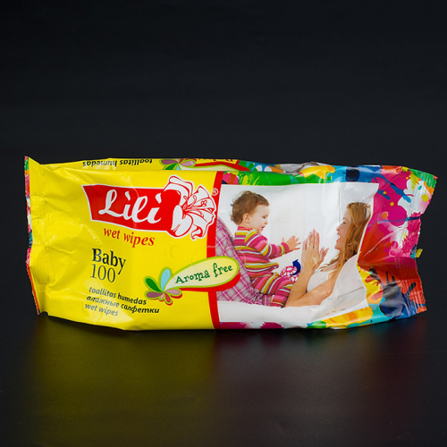 Салфетки влажные ТМ Lili, календула и витамины для детей, 100 штук