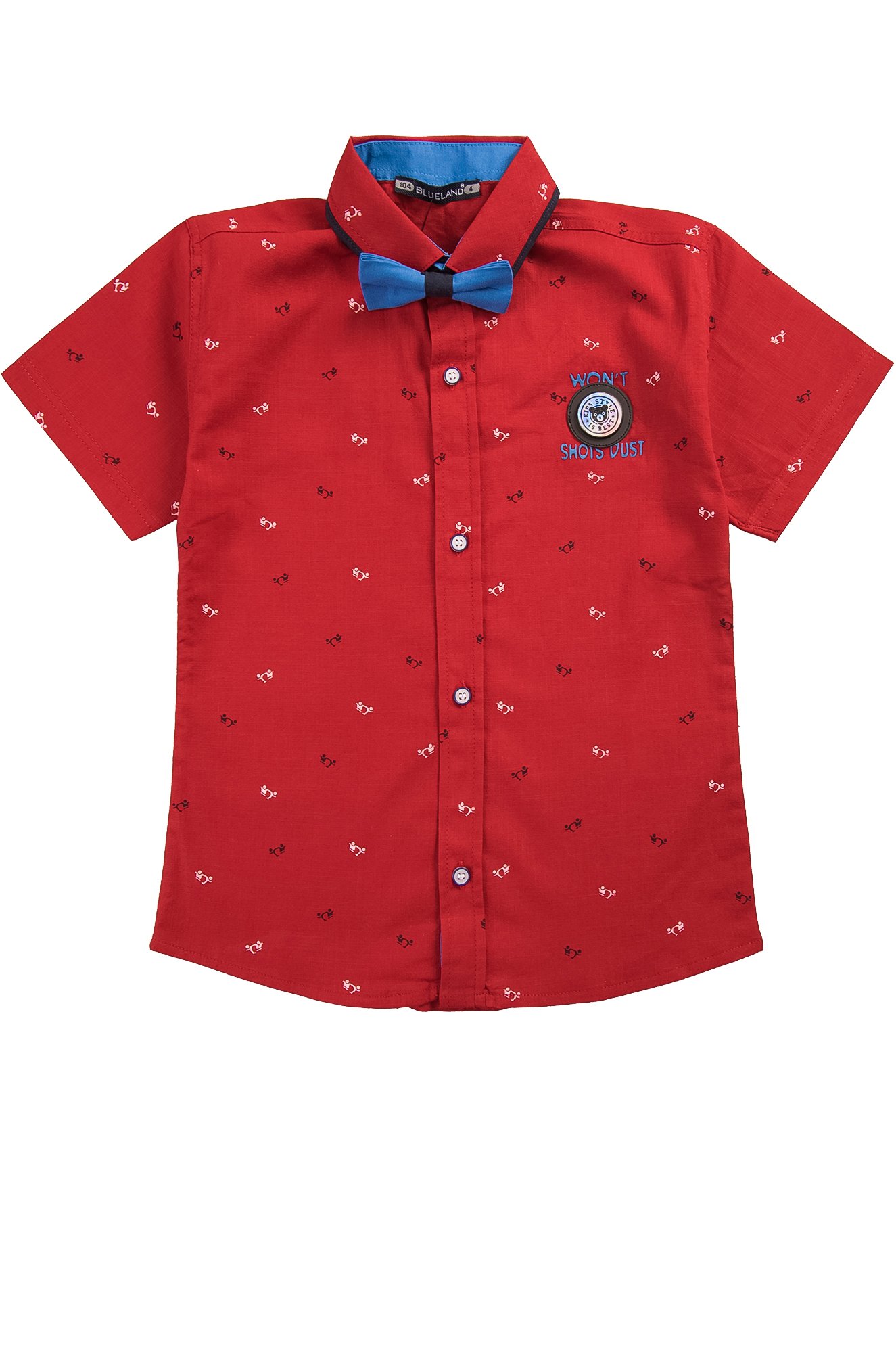 Рубашка для мальчика красного цвета