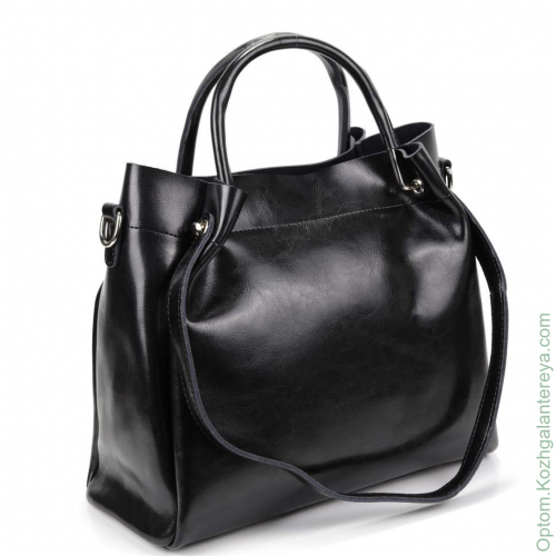 Женская кожаная сумка 1029-Р Блек