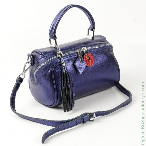Женская кожаная сумка 1833-1 Блу
