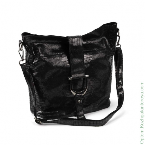 Женская кожаная сумка 6012-1(1) Блек