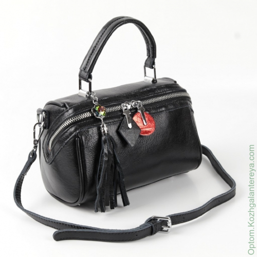 Женская кожаная сумка 1833-1 Блек