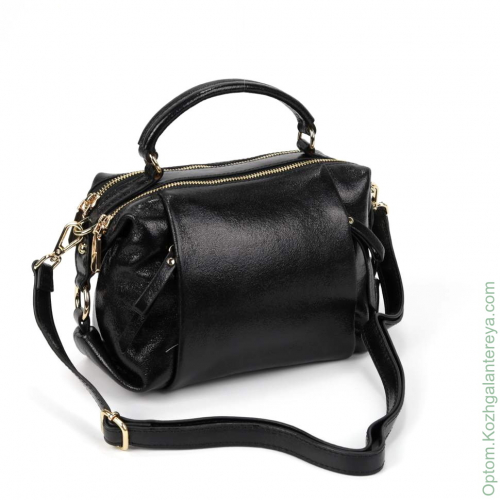 Женская кожаная сумка 1834-1 Блек