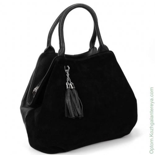 Женская кожаная сумка 185-3 Блек