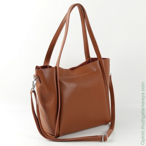 Женская кожаная сумка 1811 Браун