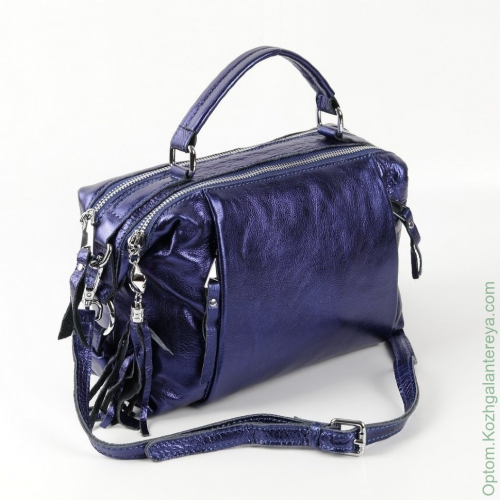Женская кожаная сумка 1837 Блу