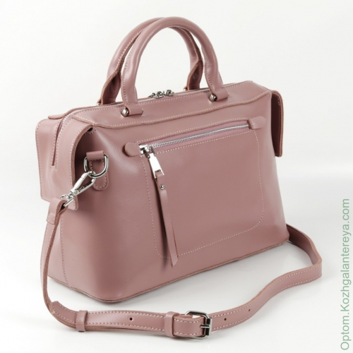 Женская кожаная сумка 1828 Пинк-1