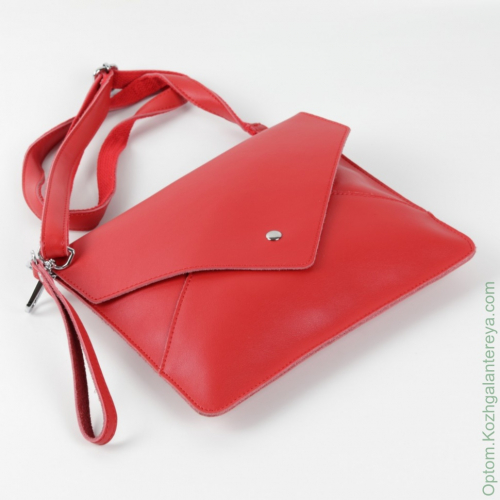 Женская кожаная сумка 1834 Ред