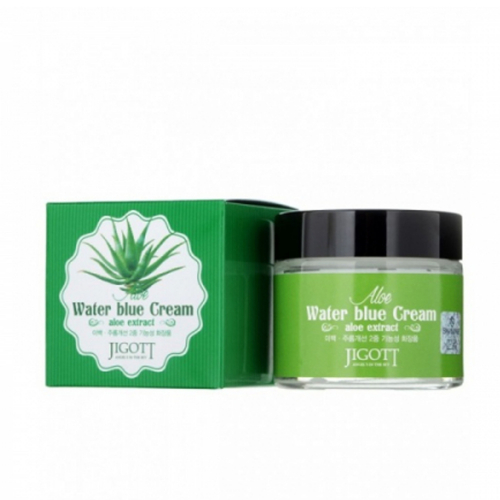Успокаивающий крем с экстрактом алоэ Jigott Aloe Water Blue Cream 70мл