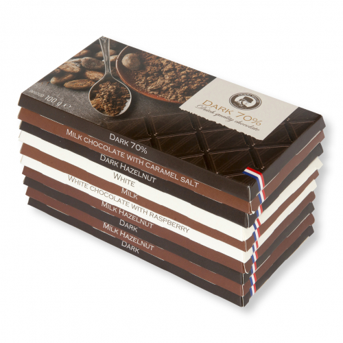 Подарочный набор Шоколад - 10 плиток шоколада / со всеми вкусовыми качествами