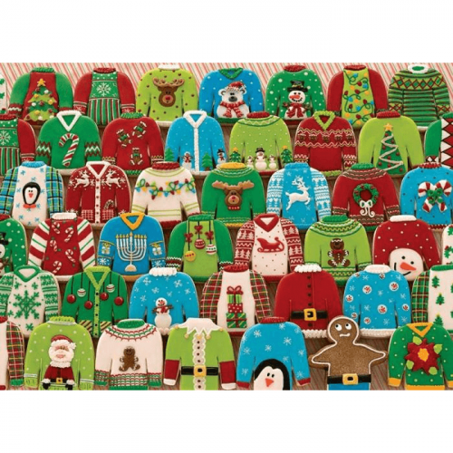 Пазл Cobble Hill, 1000 элементов - Смешные рождественские свитера