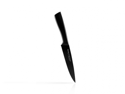2480 FISSMAN Нож Гастрономический SHINAI 18см с покрытием Graphite (3Cr14 сталь)