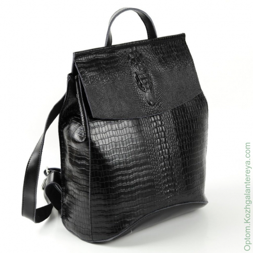 Женский кожаный рюкзак 810 Блек