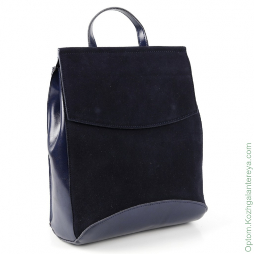 Женский кожаный рюкзак W268-2 Блу