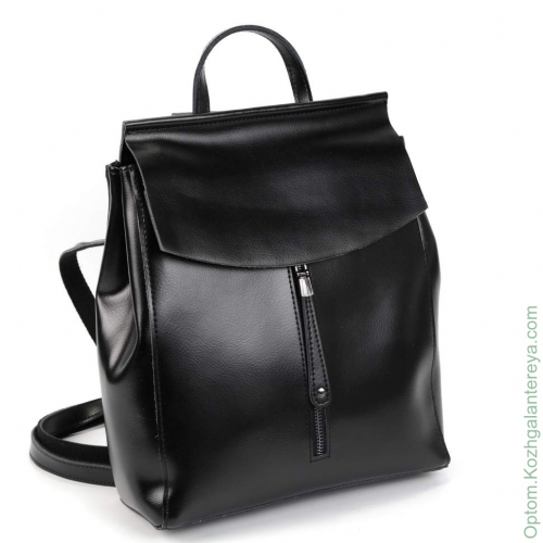 Женский кожаный рюкзак 6023 Блек