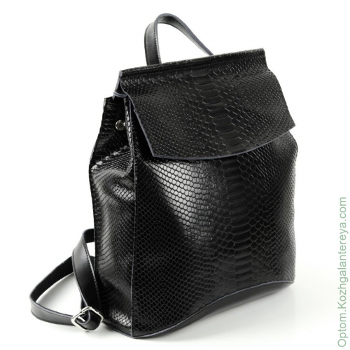 Женский кожаный рюкзак 809 Блек