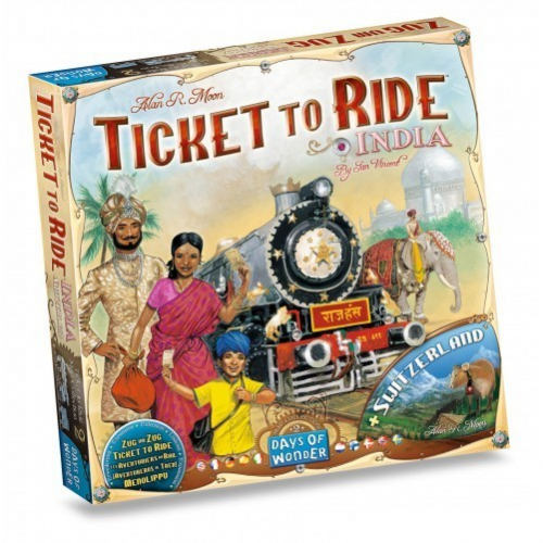 Настольная игра: Ticket to Ride: India - Multilingual (Билет на поезд: Индия+ Швейцария), арт. 720114