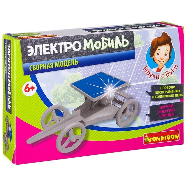 Французские опыты Науки с Буки Bondibon, Электро мобиль, арт. EK-JD011