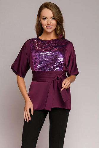 Блуза #168092Фиолетовый