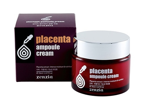 Плацентарный крем для лица ZENZIA Placenta Ampoule Cream 70мл