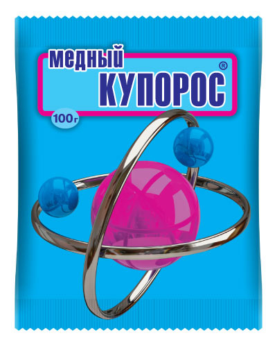 Медный купорос 100г 100шт/м ВХ (обработка древесины от плесени, гнили)