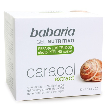 Крем-гель питательный для лица с муцином  улитки BABARIA GEL FACIAL NUTRITIVO EXTRACTO DE CARACOL 50ML