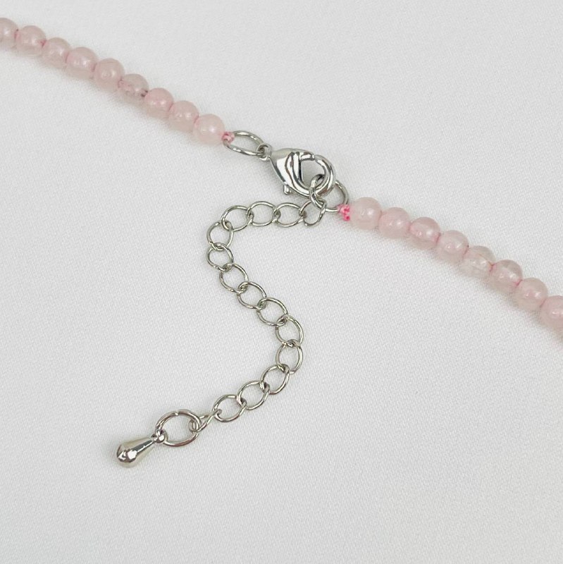 Радуга Самоцветов Бусы детские из Розового кварца