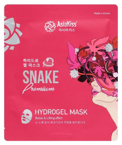 Маска для лица AsiaKiss гидрогелевая со змеиным ядом SNAKE Hydrogel mask