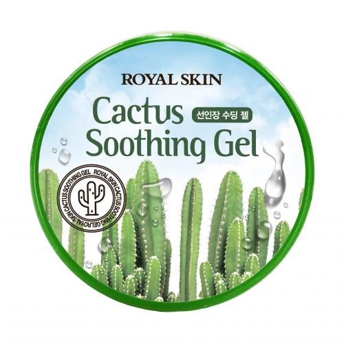 Гель многофункциональный для лица и тела Royal Skin с экстрактом кактуса, 300 мл.