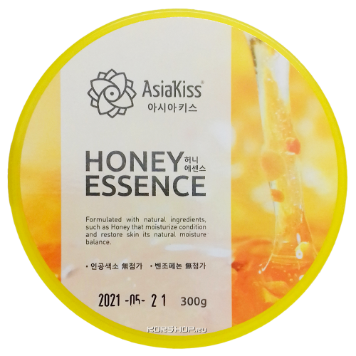 Гель многофункциональный для лица и тела AsiaKiss с Honey Essence Soothing Gel с мкедовой эссенцией, 300мл