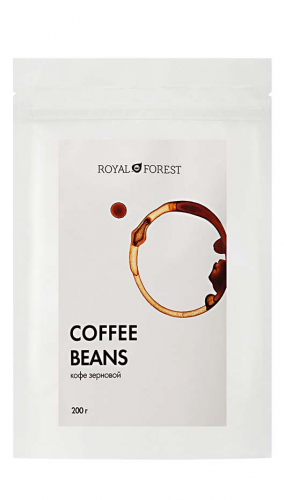 Натуральный кофе жареный в зернах Royal Forest (сорт арабика 50%, робуста 50%)