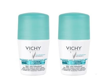 Vichy Deodorant Anti-Transpirant Дезодорант антиперспирант 48 ч против белых и желтых пятен 2x50ml - 12,1 евро