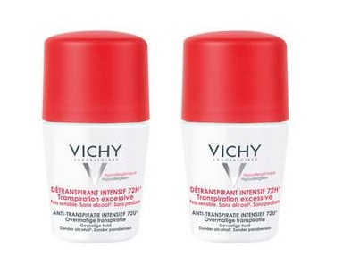Vichy Deodorant Detranspirant Intensif 72h Анти-стресс от избыточного потоотделения на 72 часа 2x50ml - 12,4 евро