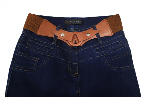 SS5182--Слегка приуженные синие джинсы (44-56) размер