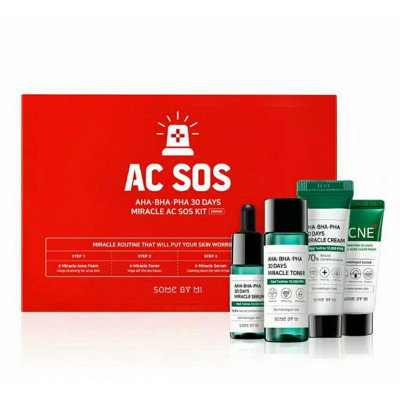 Набор миниатюр с кислотами для проблемной кожи Some By Mi Aha/Bha/Pha 30 Days Miracle АС SOS Kit