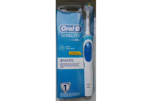 Электрическая зубная щетка BRAUN Oral-B VITALITY 3D White (подзарядка станция)