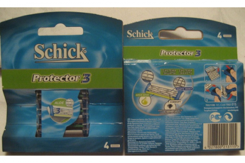 Shick Protector3 4 шт Копия