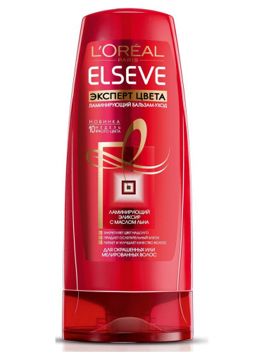 L'OREAL ELSEVE  Бальзам-ополаскиватель  Эксперт Цвета Ламинирующий  для окрашенных или мелированных волос  200мл