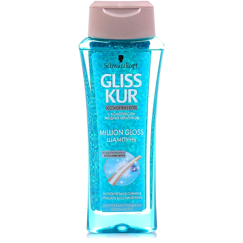 GLISS KUR  Шампунь  Million Gloss  для лишенных блеска волос  250мл